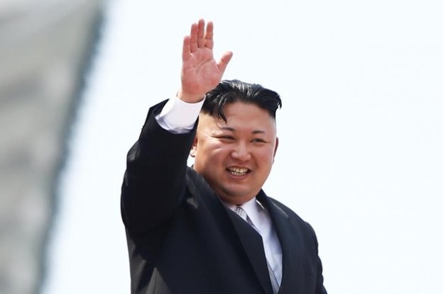 North Korean leader Kim Jong Un waves to people attending a military parade marking the 105th birth anniversary of country's founding father, Kim Il Sung in Pyongyang, April 15, 2017. REUTERS/Damir Sagolj     TPX IMAGES OF THE DAY - RC1A1F262E00